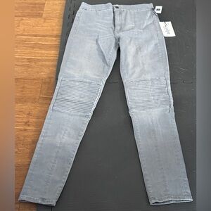 GAP Women's Light Gray Skinny Moto Jeans